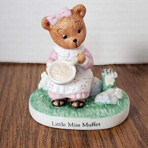 Little Miss Muffet Nursery Rhyme Porcelain Figurine Bronson Collectibles 1994